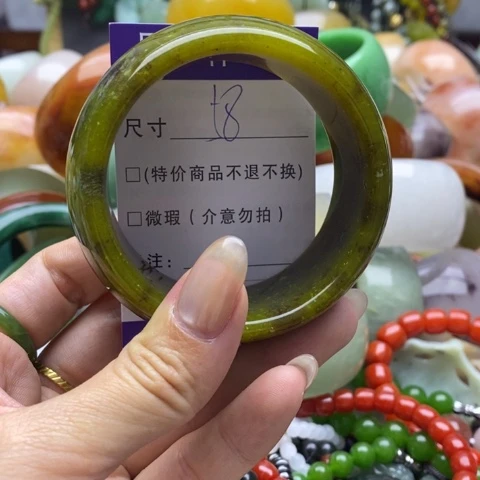 未镶嵌蛇纹石玉手镯