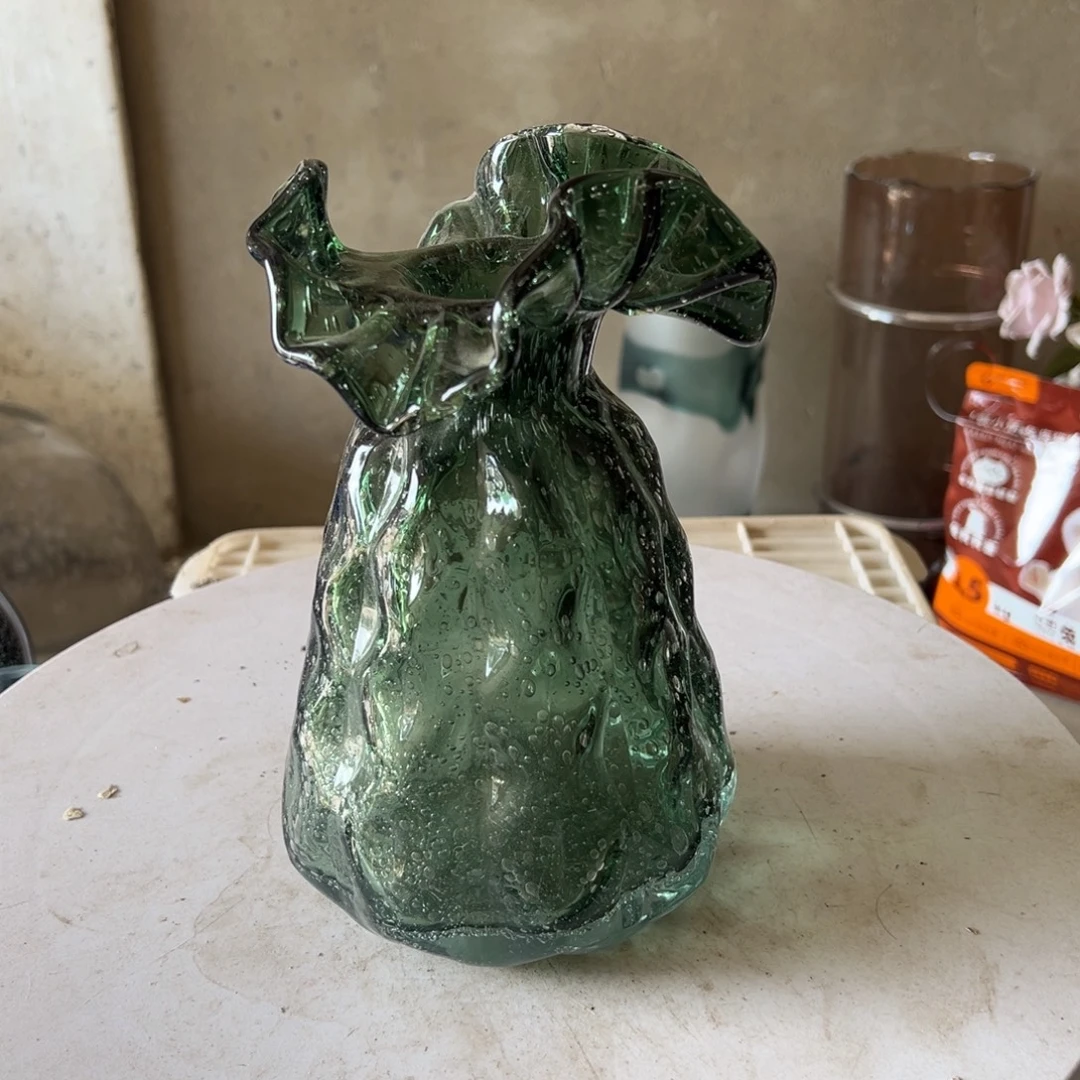 弘扬琉璃花器微瑕高度23