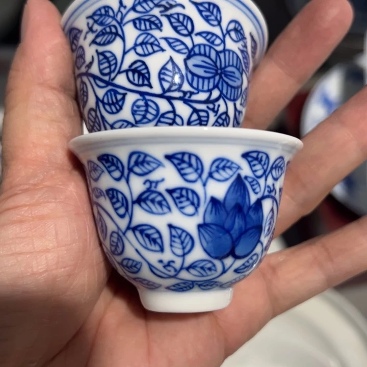 手绘微瑕铃铛杯两个