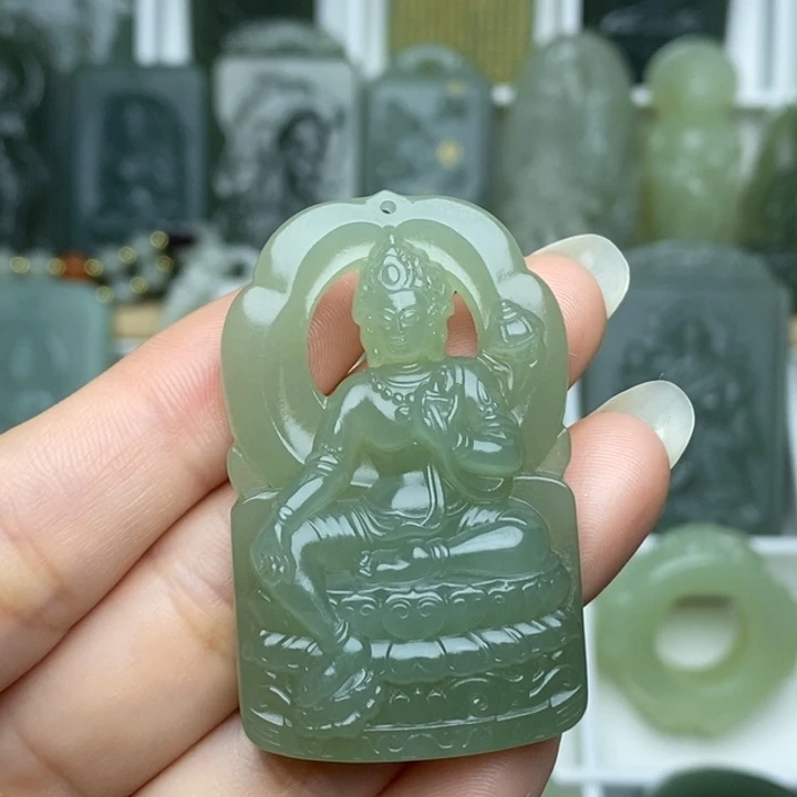 和田玉未镶嵌颈饰