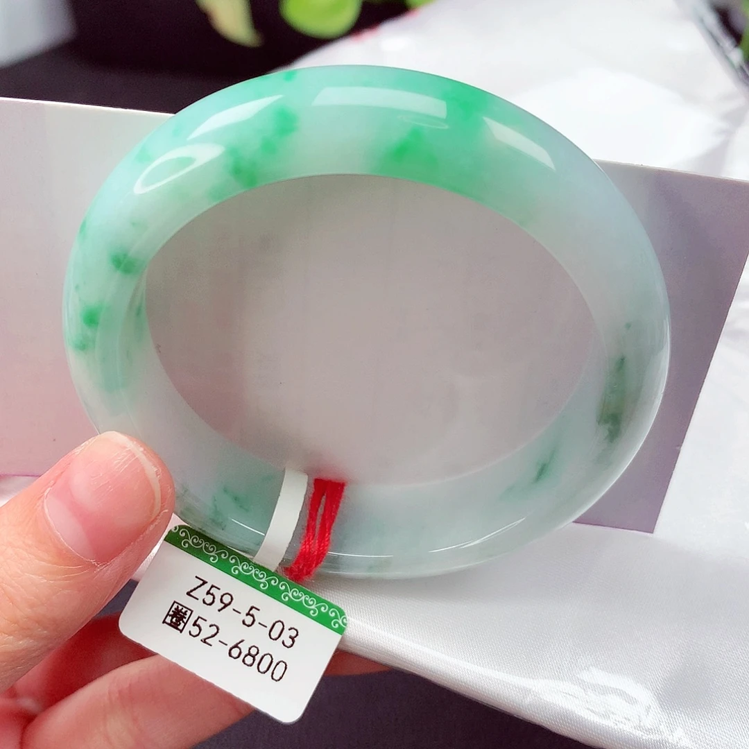 翡翠未镶嵌手镯缅甸天然a货翡翠手镯