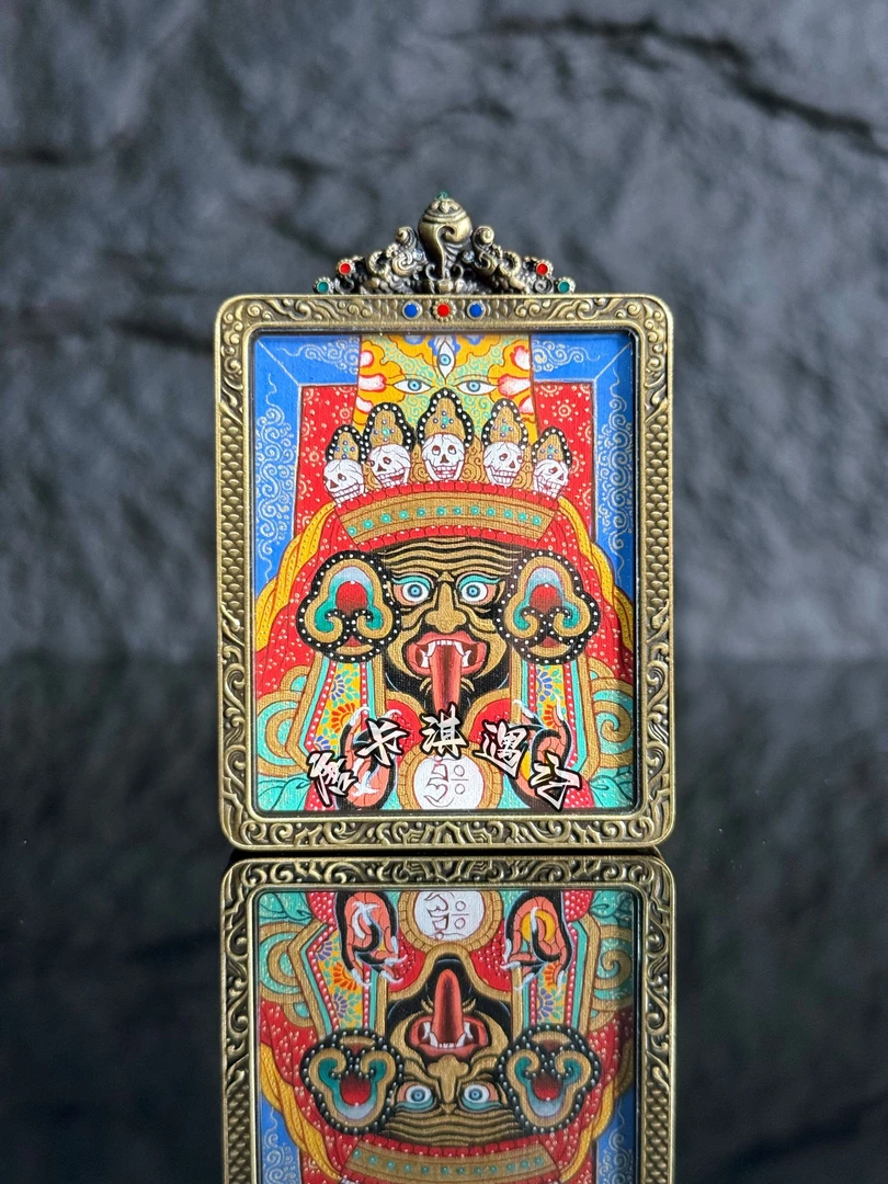 【扎基拉姆唐卡合集】青海热贡纯手绘矿料｜4*5cm｜小唐卡吊坠