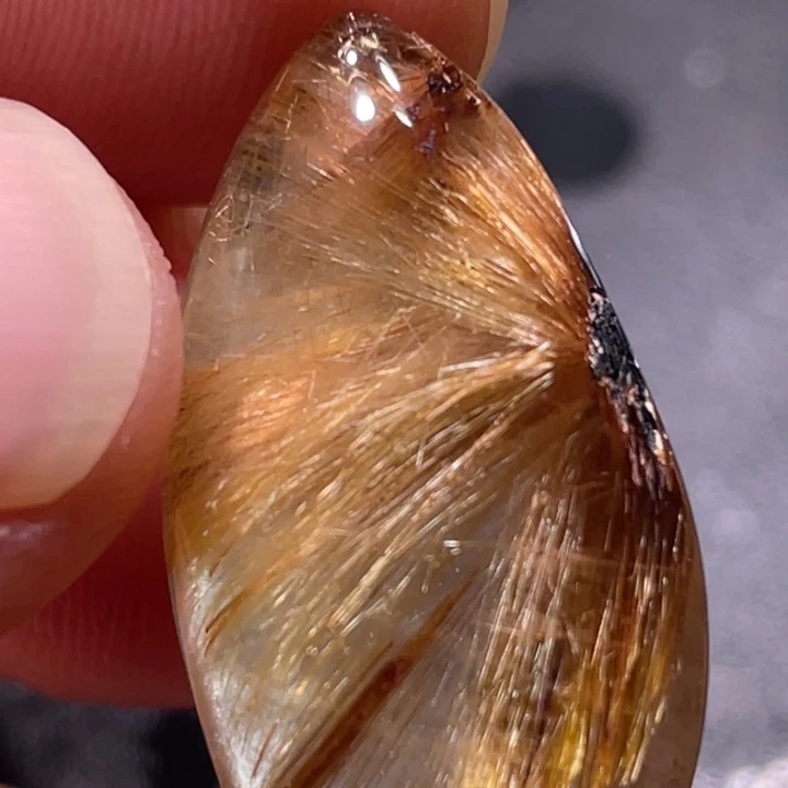 天***灵颈饰未镶嵌发晶钛晶