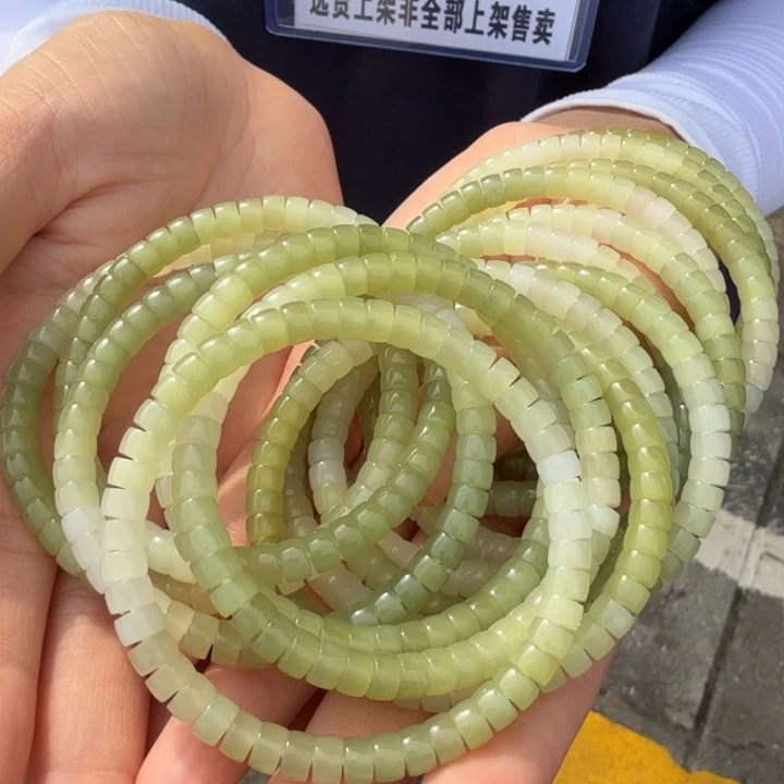 颈饰未镶嵌和田玉大孙哥冰黄口渐变药片6多样性发一条