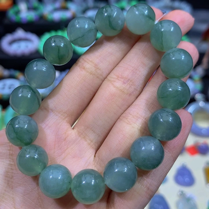 浅***づ翡翠未镶嵌颈饰翡翠12