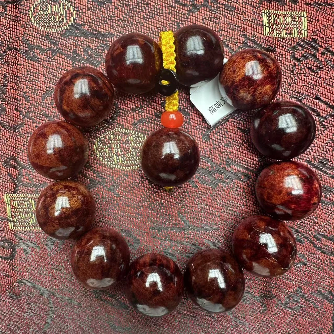 开总文玩天然沉香木串163