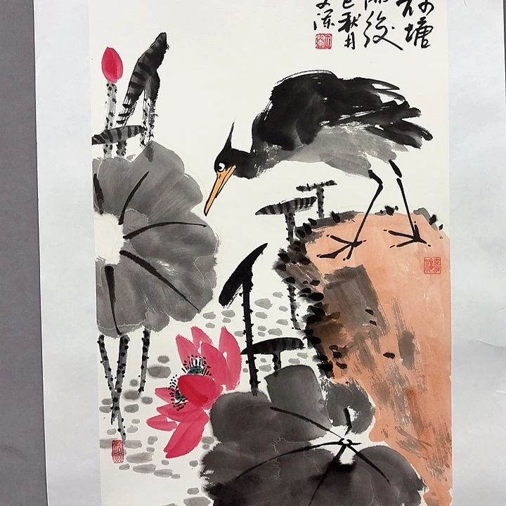 国画亲笔手绘放心去藏