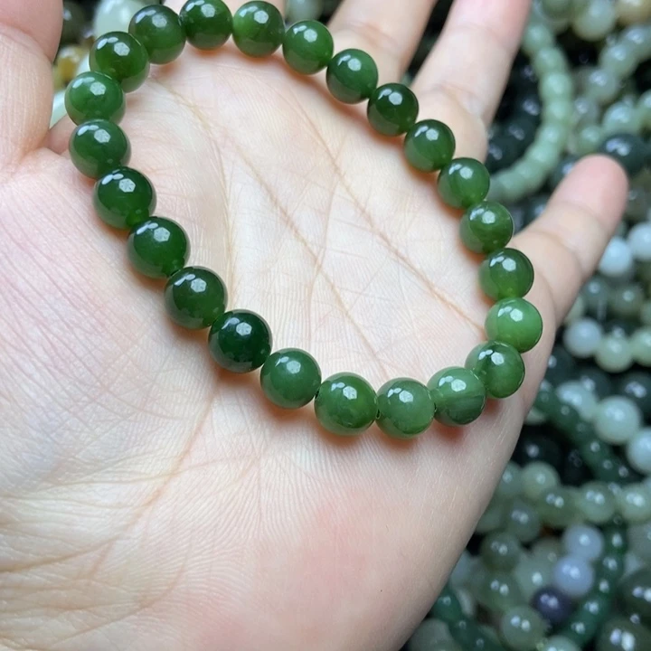 和田玉未镶嵌手链卡8