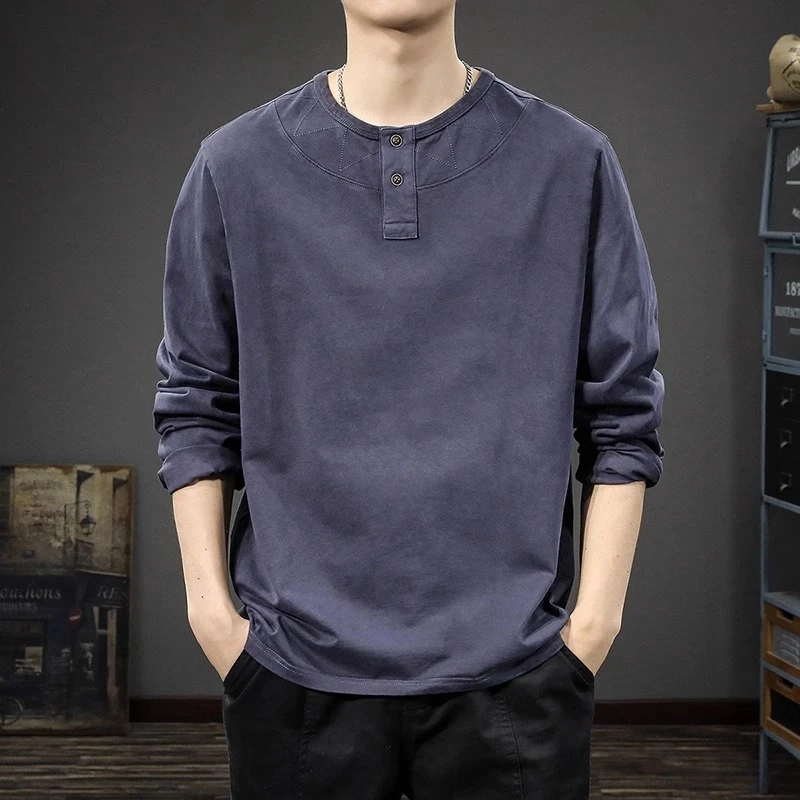 Cebrodz204卫衣长袖男新款美式宽松复古纯棉打底衫