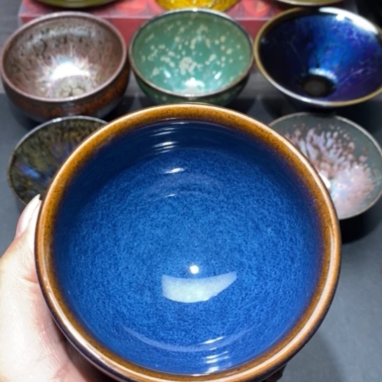 茶盏建盏主人杯茶壶盖碗品茗杯11