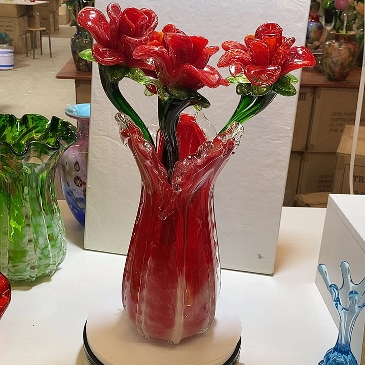 麦***研5支夜光花加瓶高45厘米