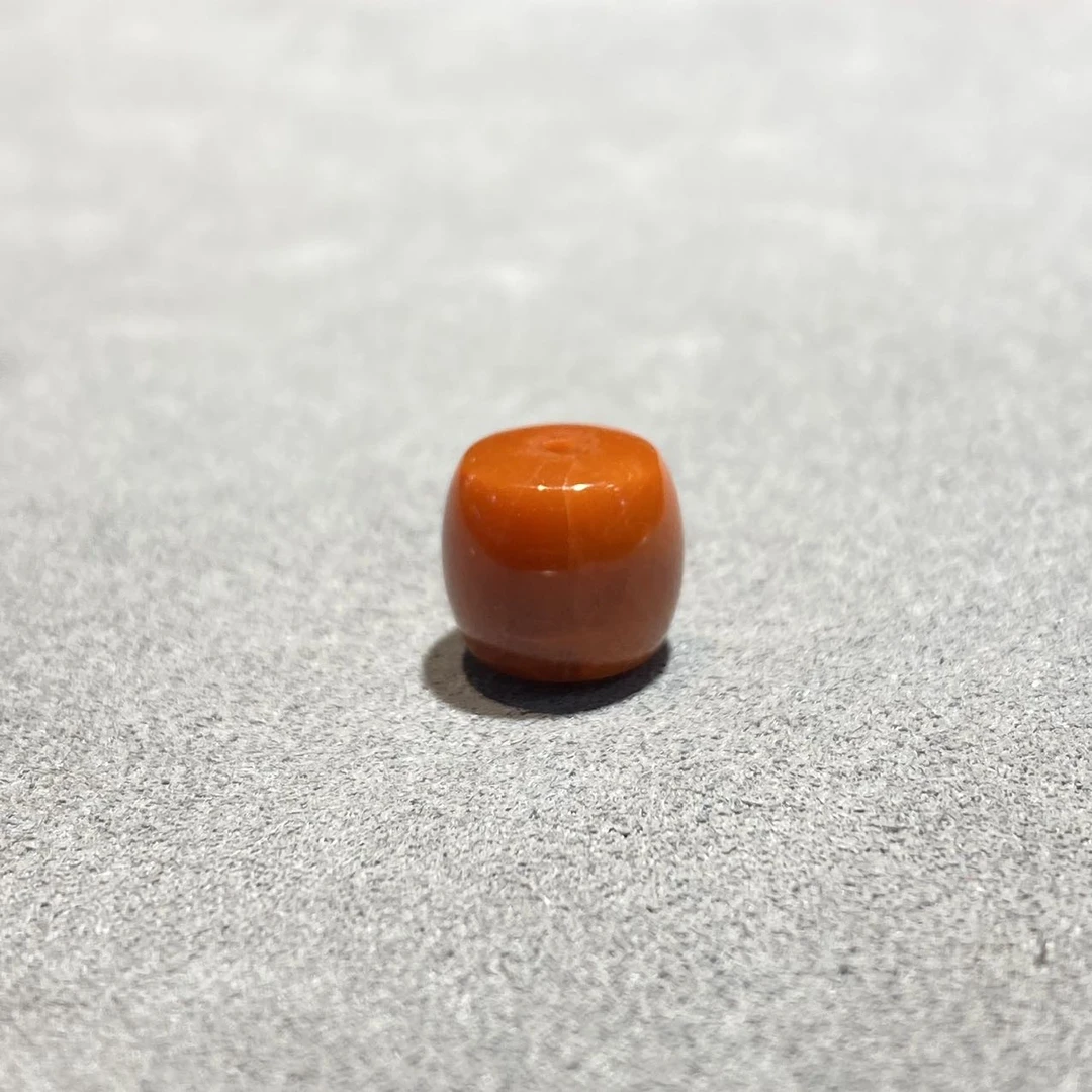 【佳哥严选】J85710-原矿九口火焰纹南红单珠-10mm左右