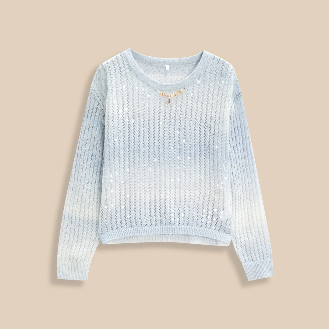 IEF/爱依服2025秋冬新款韩版成熟通勤气质日常百搭圆领毛织上衣