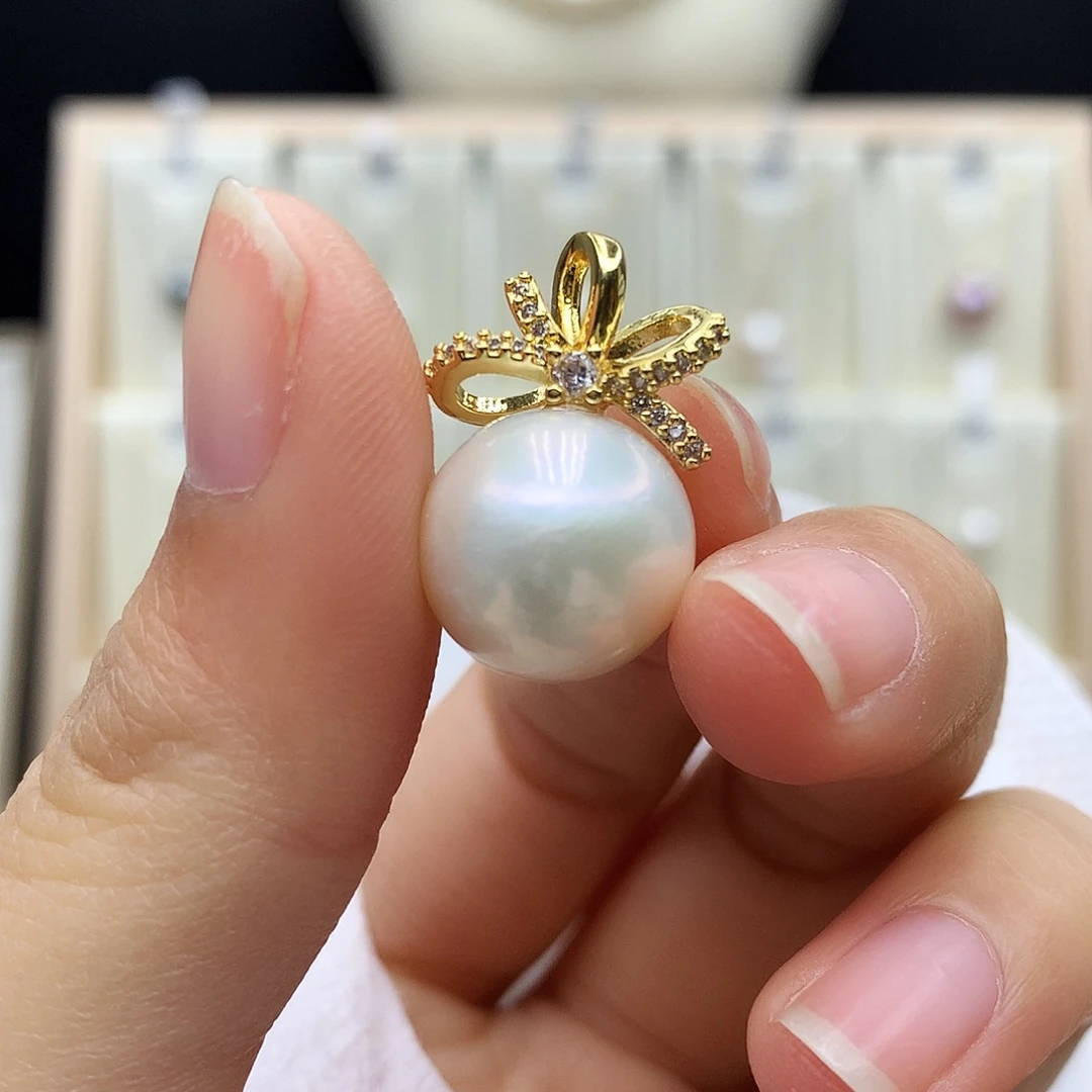 颈饰合金淡水珍珠