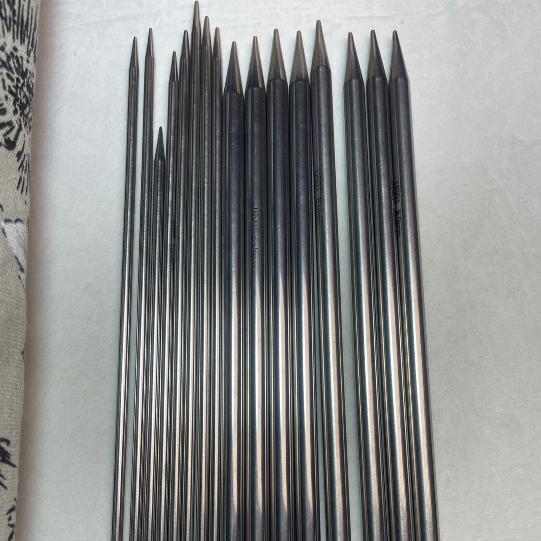 手工不锈钢编织工具DIY毛衣针短直针套装长直针36厘米