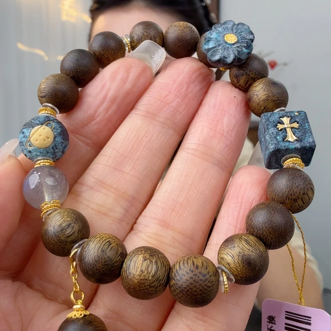 绿松石18K金镶嵌珠宝奇石