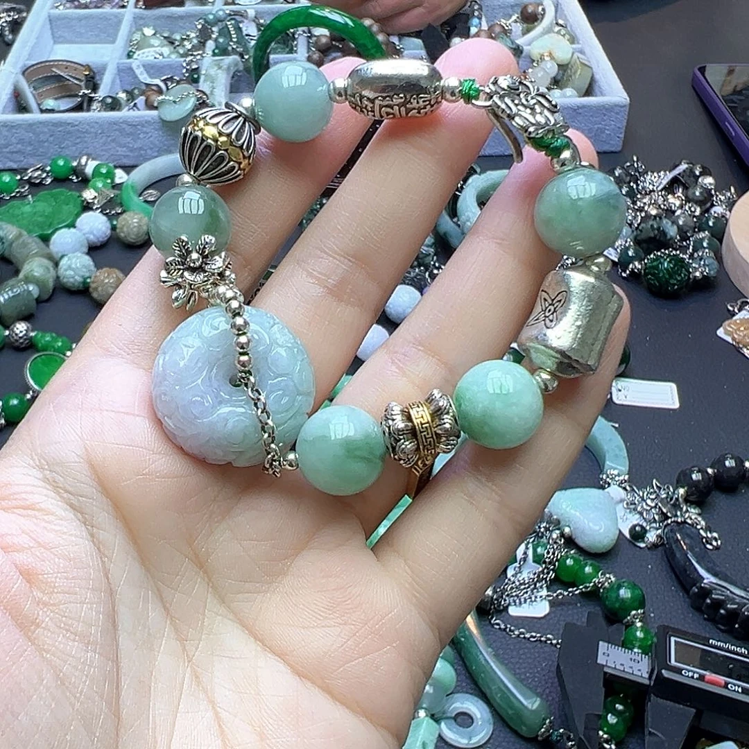 翡翠未镶嵌手链99