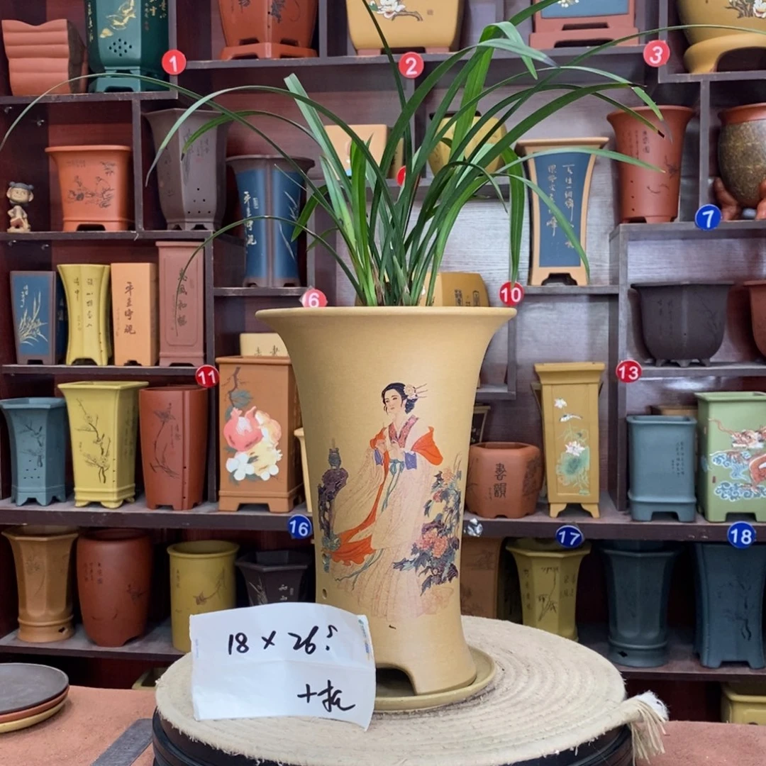 紫砂艺术紫砂花盆