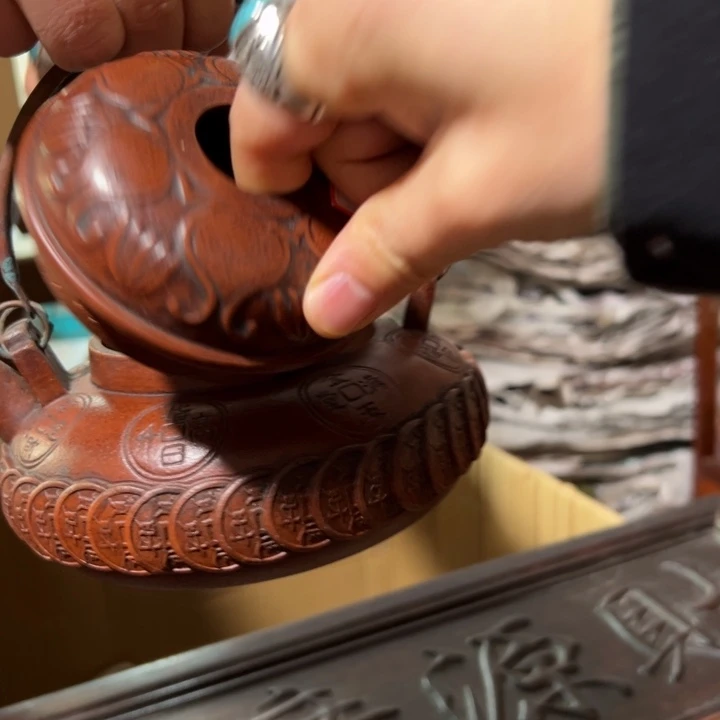 紫砂茶壶紫砂壶收藏起来了！