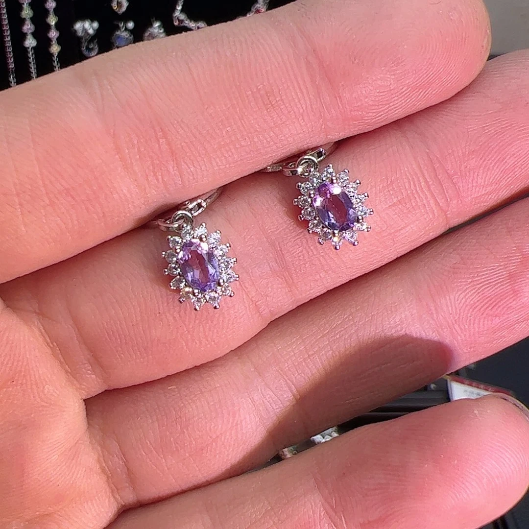 紫晶珠宝半成品未镶嵌