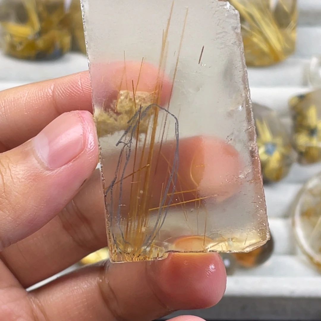 小***果未镶嵌珠宝半成品水晶