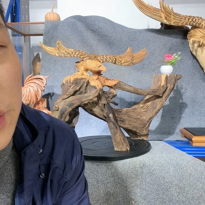 木用****8老鹰摆件工艺品摆件