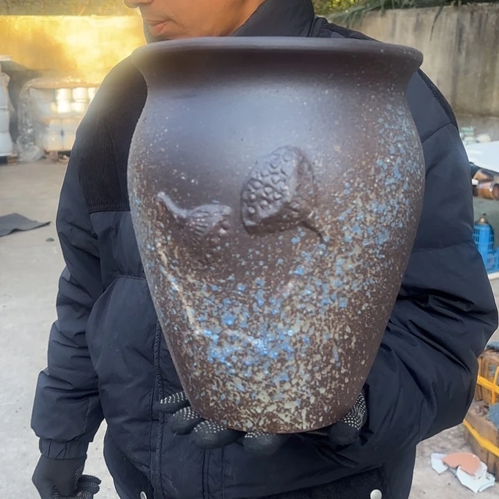 红陶莲蓬口径20高度27