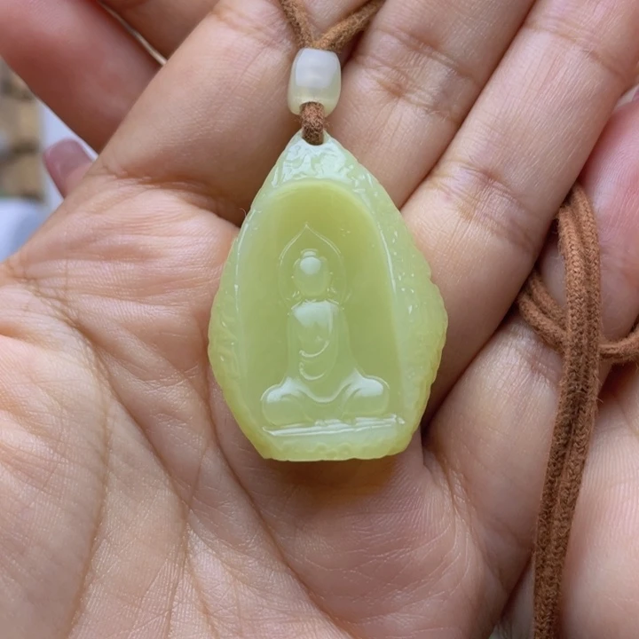 厚***3吊坠(不含链)未镶嵌和田玉