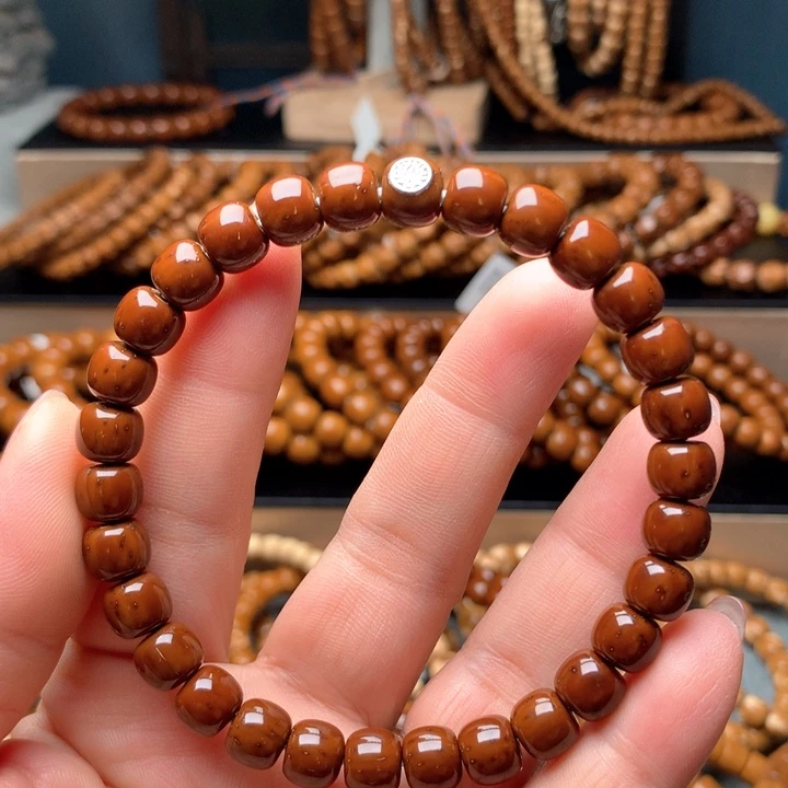 非金属木质紫金鼠红皮8.2×7.2老型单圈头条