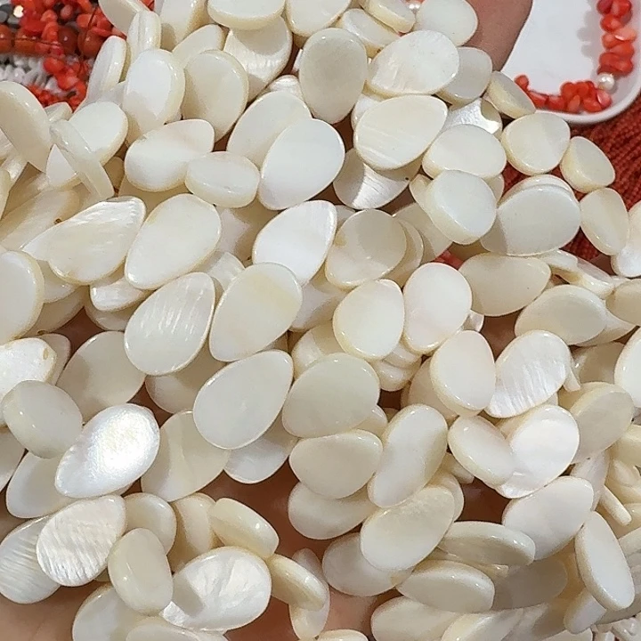 玛瑙/玉髓合金珠宝半成品2条贝壳水滴