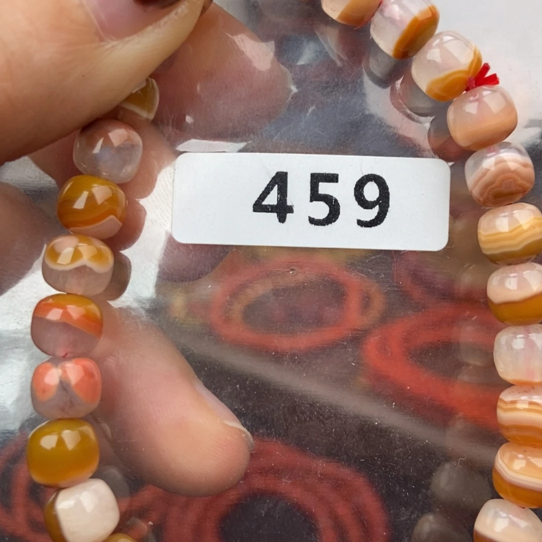 南红玛瑙未镶嵌手链战国红6.7