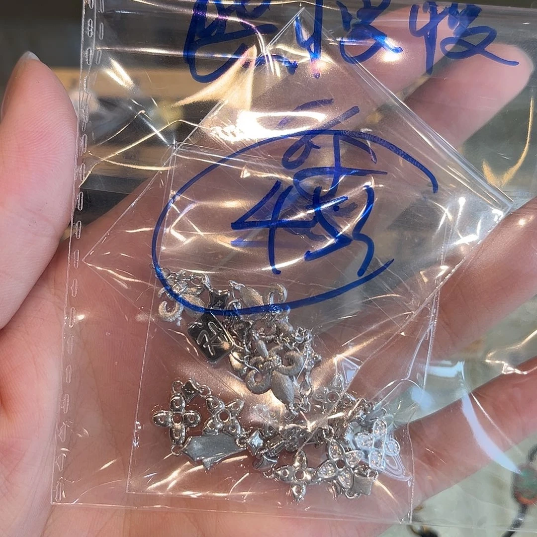 足银纯银925精工手链