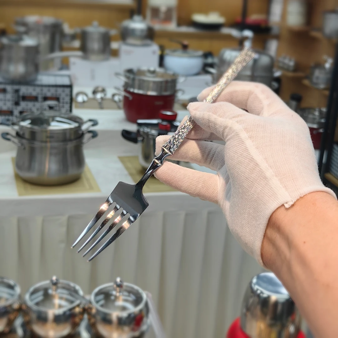 【建议多拍】竖纹高颜值餐具叉一支装