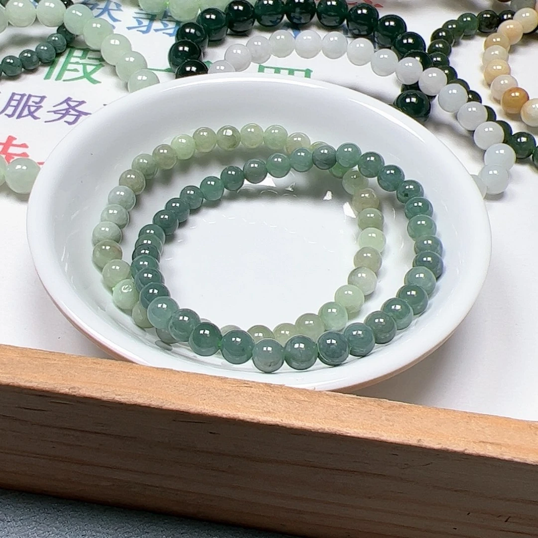 【闪购商品】翡翠手链未镶嵌假**乐卡5++