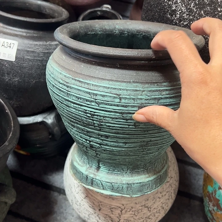 绿色火锅高19口18带孔