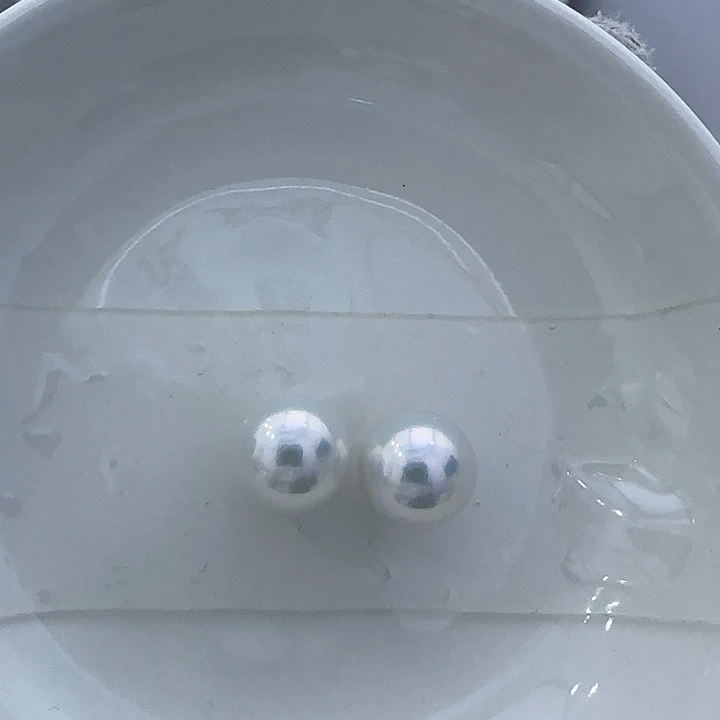 18K金镶嵌淡水珍珠耳饰