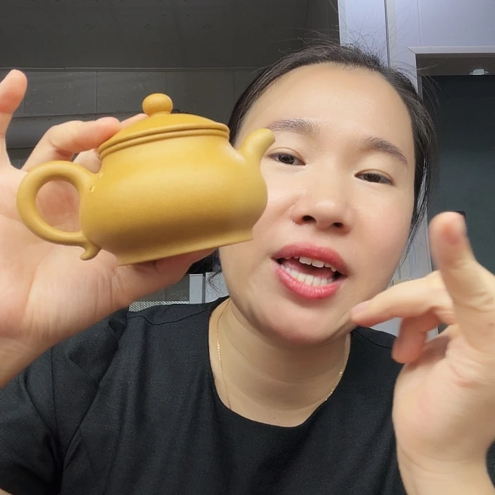 茶壶紫砂原矿半手工黄金段泥潘壶200cv