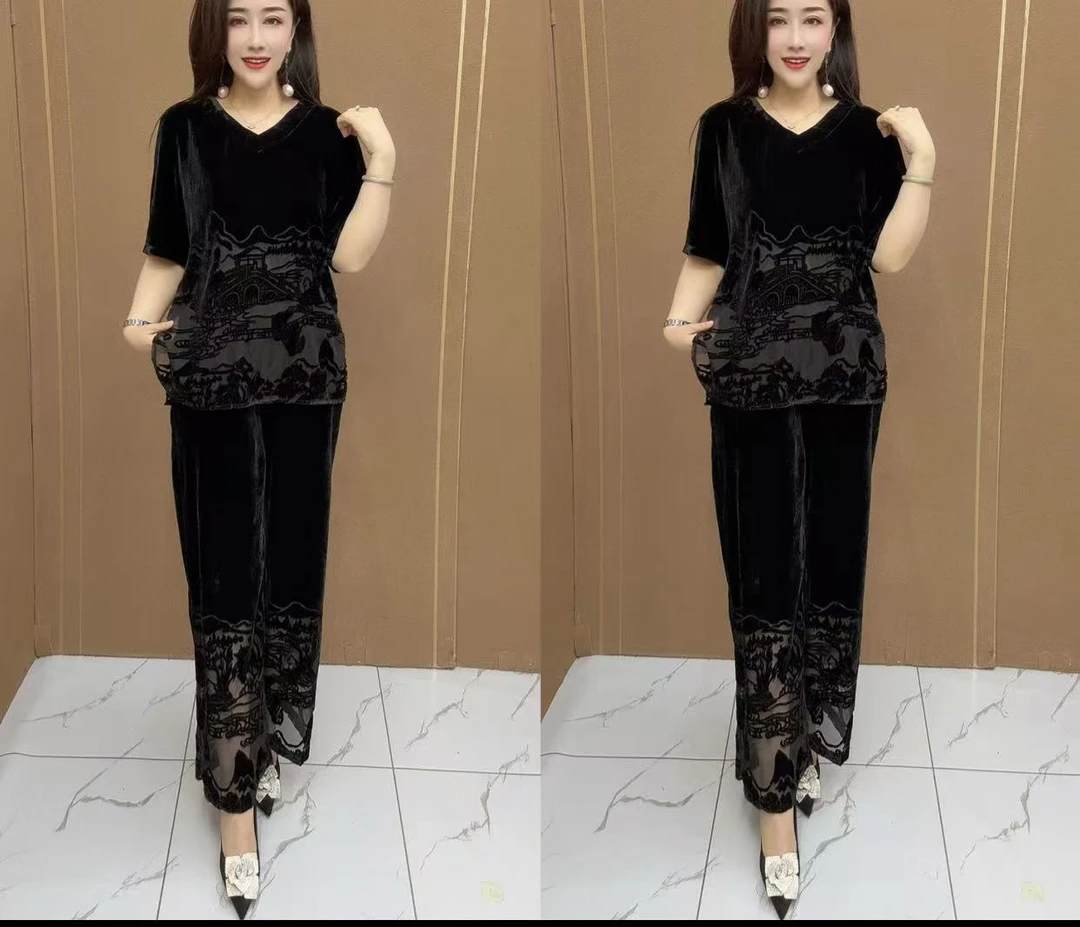 S时尚气质国风两件套