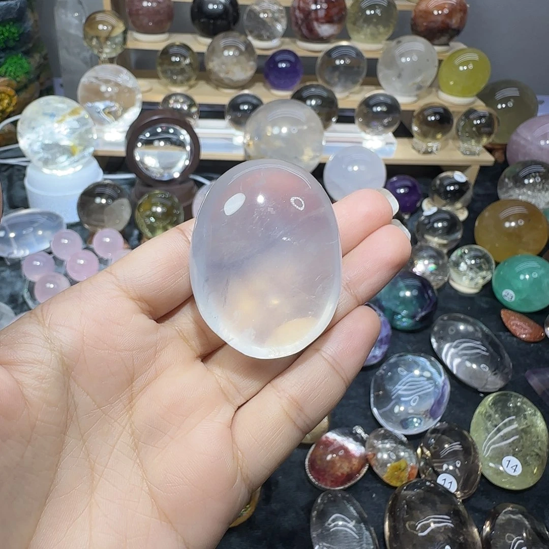 未镶嵌珠宝半成品水晶手握