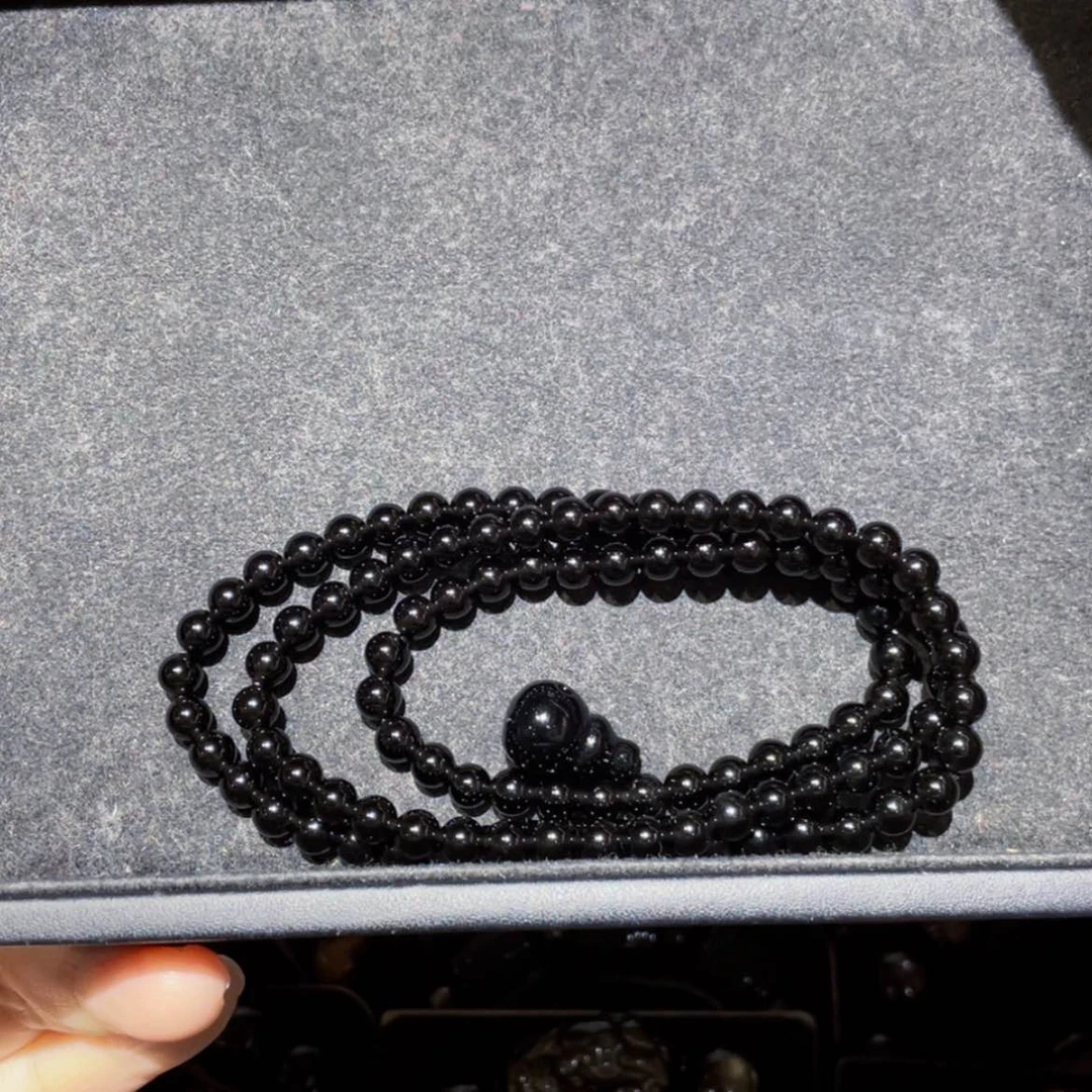 【闪购商品】黑曜岩手链未镶嵌依*