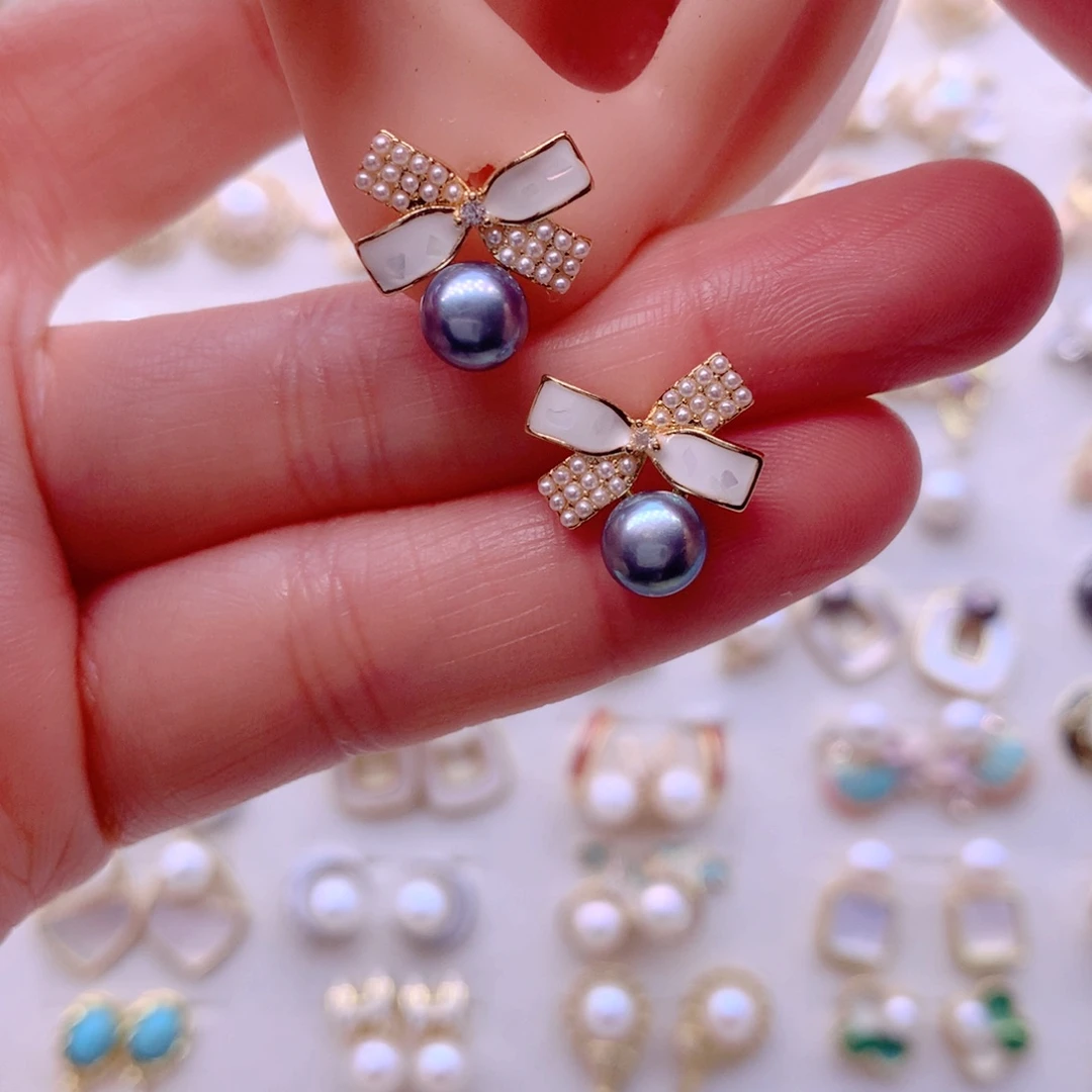 耳饰淡水珍珠合金