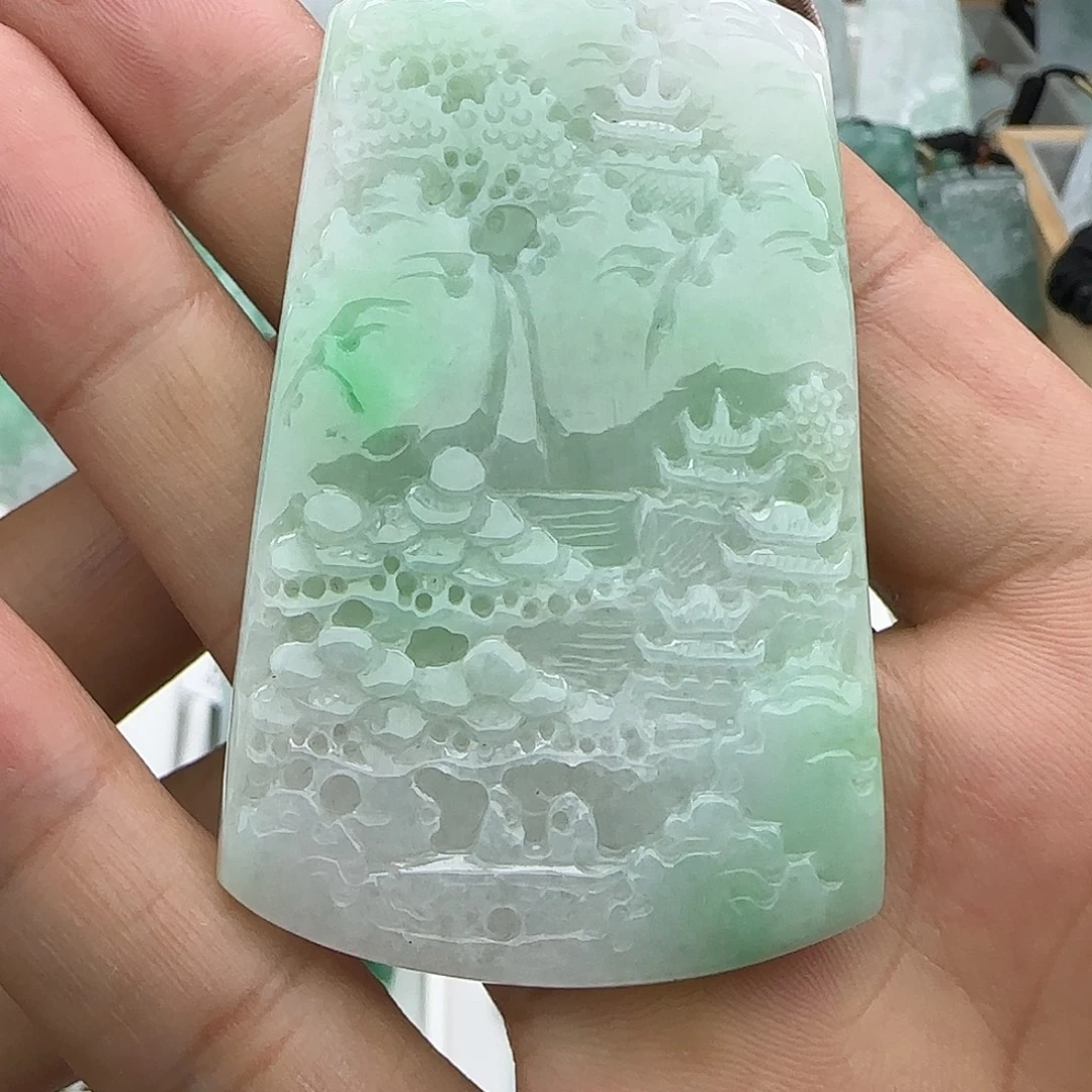 翡翠未镶嵌颈饰翡翠