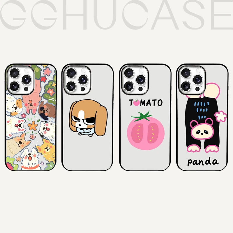 乖乖虎超薄套边亚克力适用苹果iPhone16promax可爱15PRO手机壳