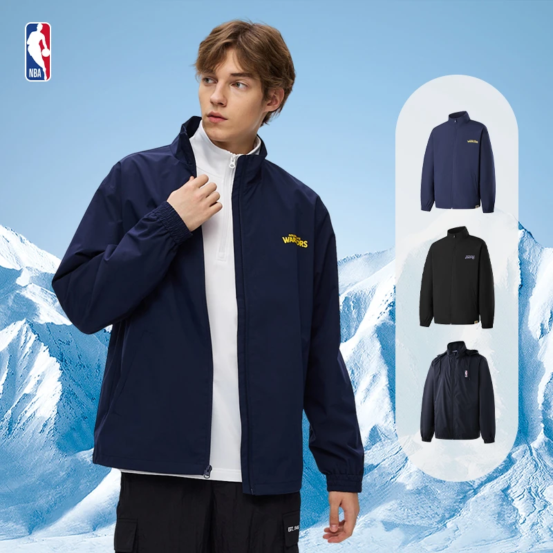 NBA官方情侣防泼水户外健身早秋舒适潮流运动服运动休闲夹克外套