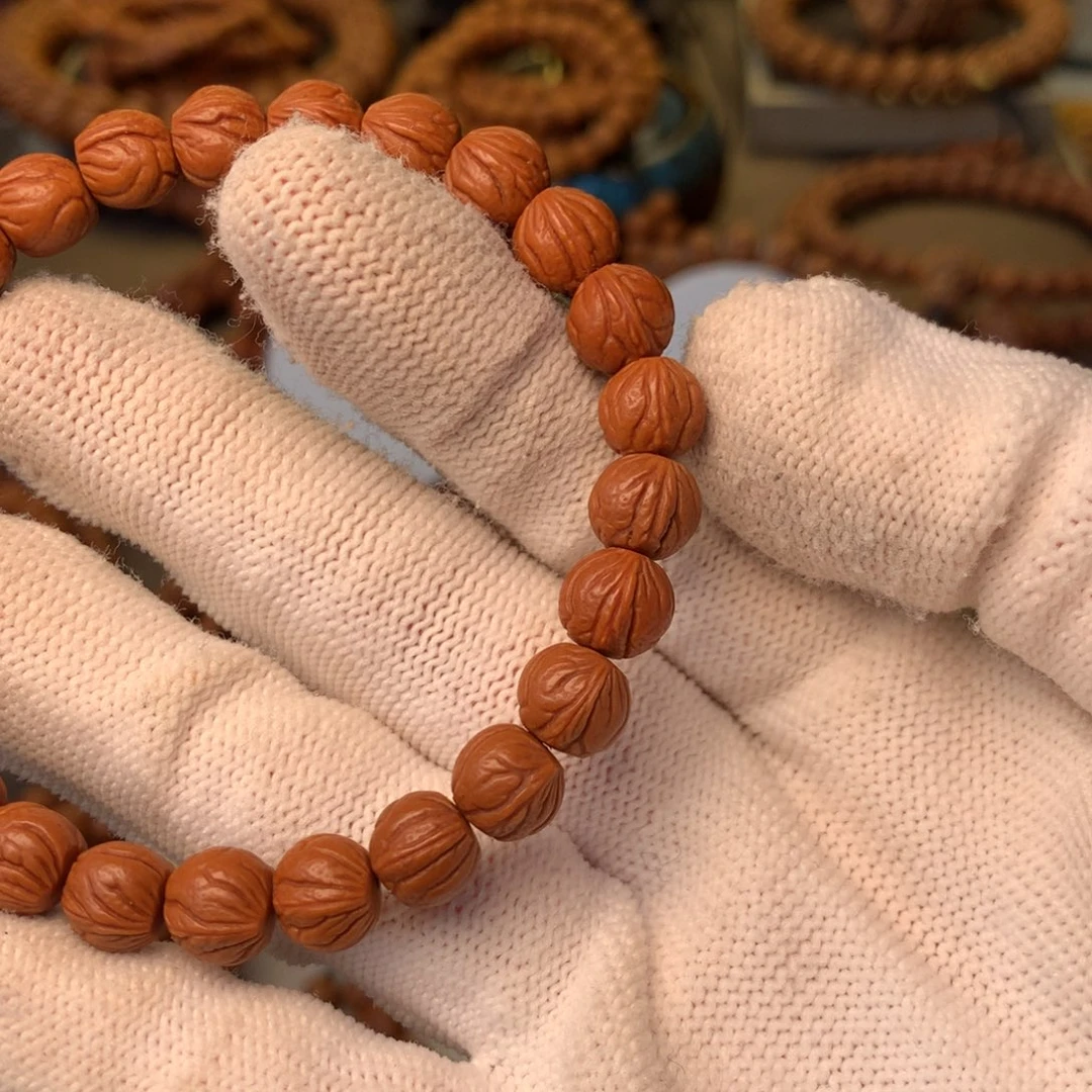 六***祥手串桃核秦岭龙纹