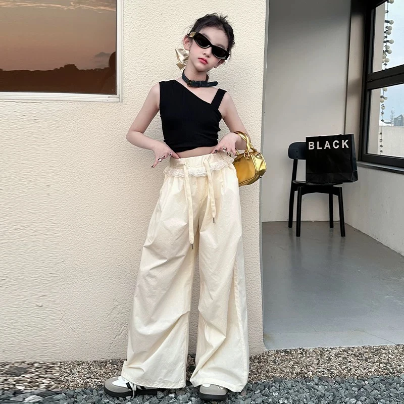 花花家3100女童夏季吊带洋气设计款背心