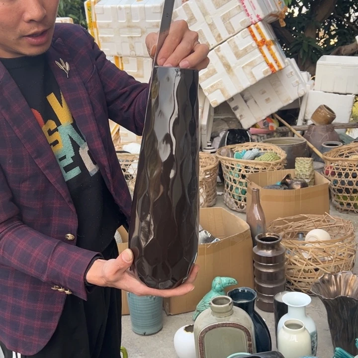 瓶高度35厘米口径6厘米微瑕捡漏