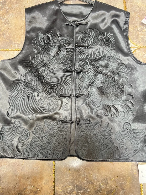 满绣 重工人丝马甲