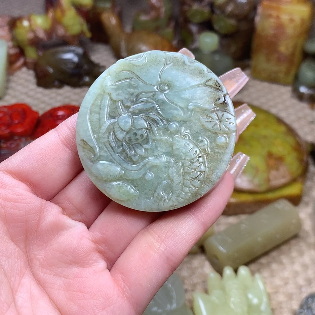 白玉菩提吊坠挂件