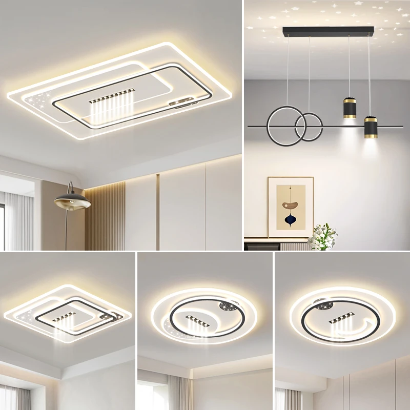 优莱吸顶灯2025新款全光谱大厅灯客厅餐厅卧室房间灯现代全屋灯具